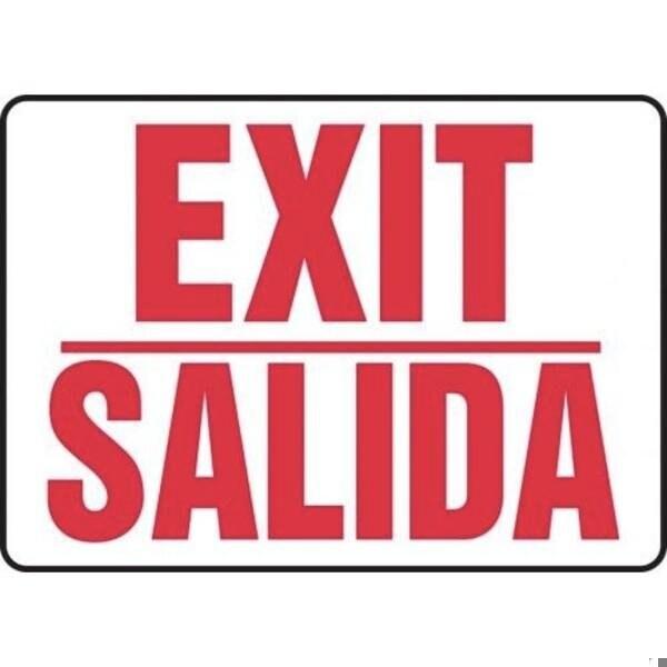 Accuform Exit Sign, Dura-Plastic, 14 in W, 10 in H SBMEXT906MXT - main